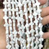 Natural Stone Cross Beads for Jewelry Making