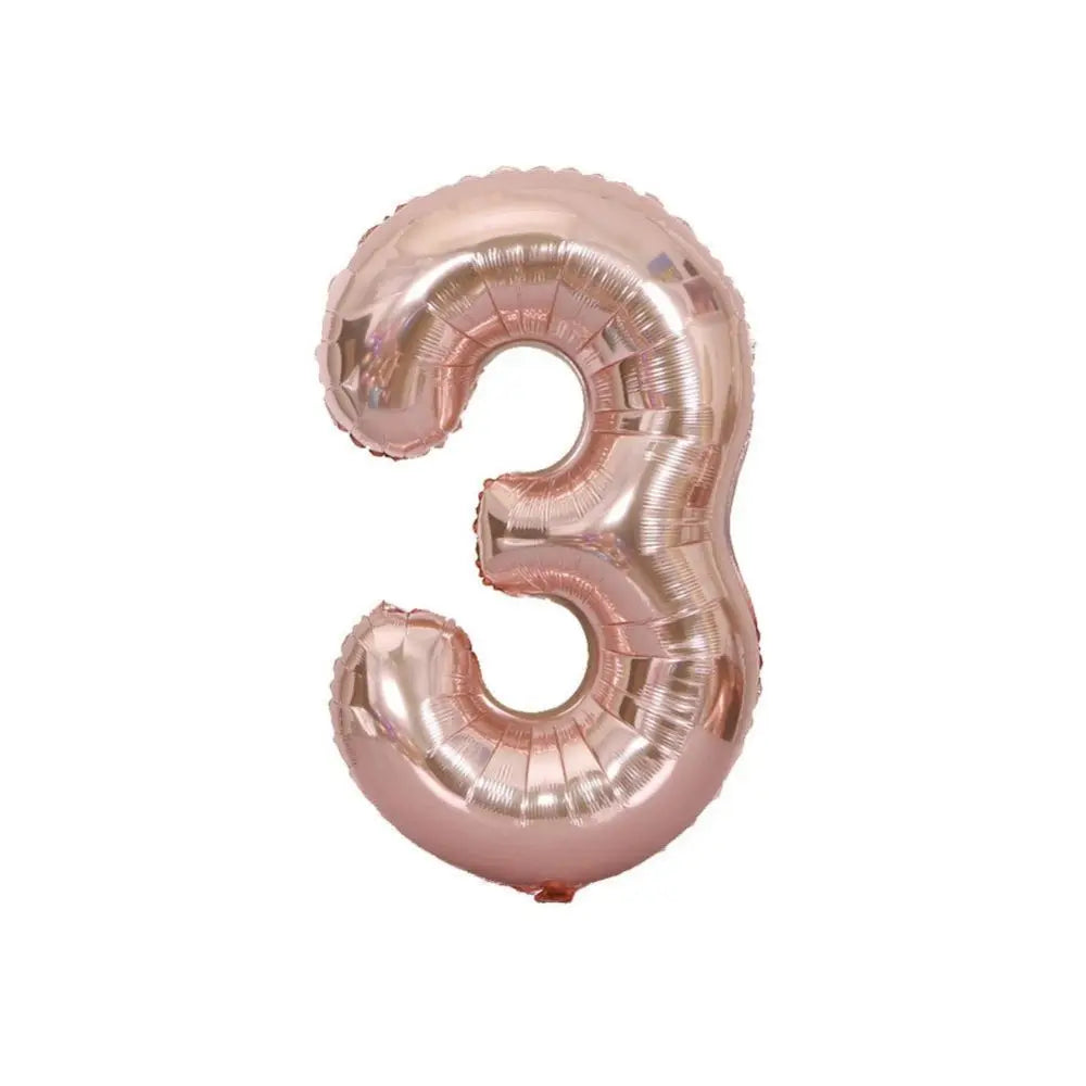 Large Red Number Foil Balloon for Birthday and Anniversary Decor