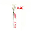 A bundle of 50 artificial baby's breath bouquets with 29cm long stems.