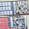 A large capacity grid binder for photocard collection featuring various idol photos in a grid layout.