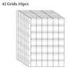 42 grids of coin collection albums with transparent pages stacked together