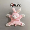 Pink rabbit fridge magnet featuring a cute animal design.