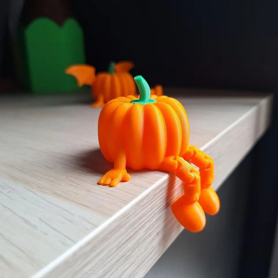 3D Printed Articulated Ghost Figurine – Poseable Desk Decor