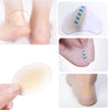 Various forms of hydrocolloid blister plasters and patches for skin protection shown on skin and in various applications.