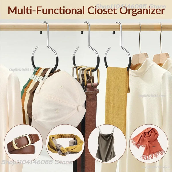 Round Multi-Purpose Closet Hook for Hats, Scarves & Bags