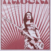 Album cover art for Mitski's new album Be The Cowboy featuring a woman playing an electric guitar.