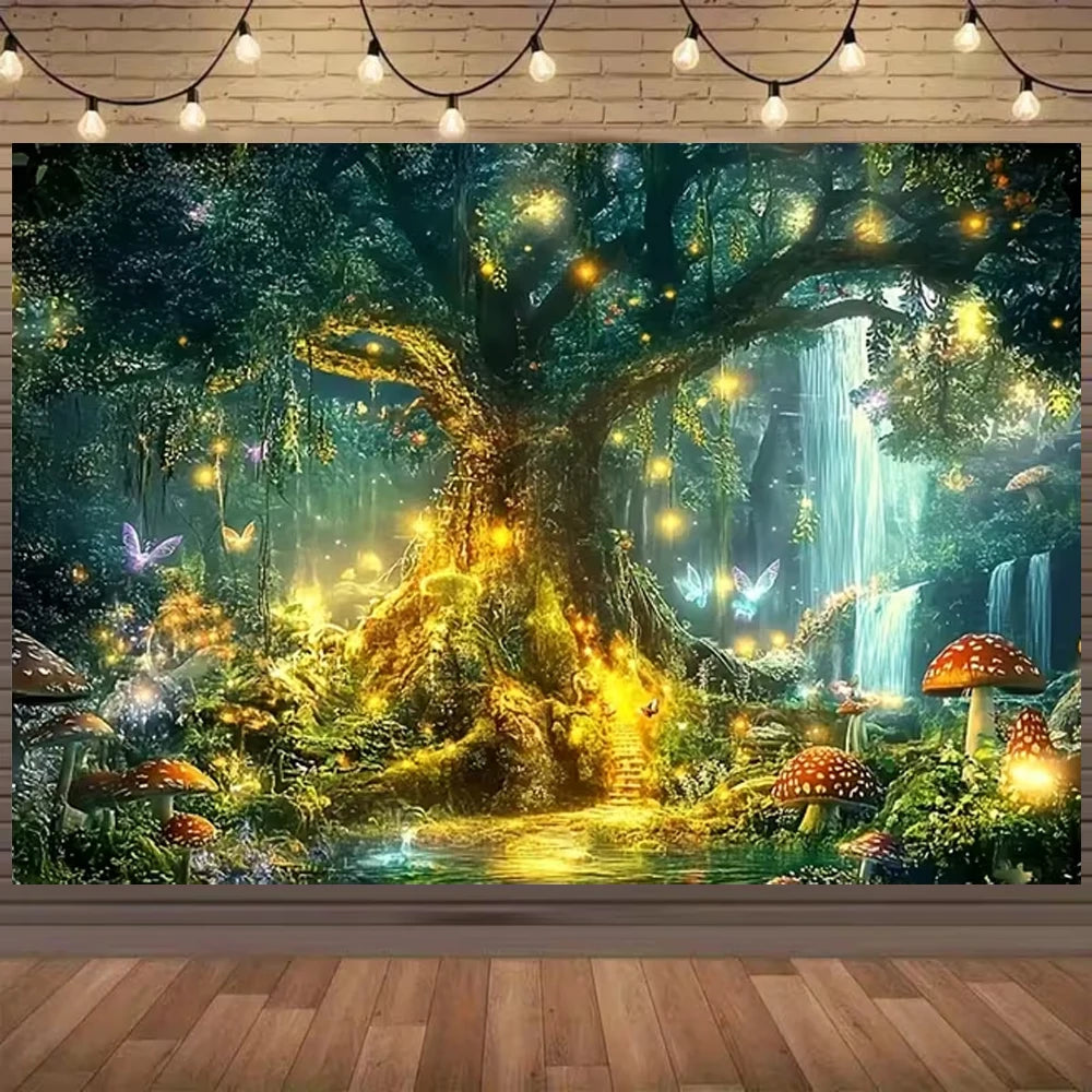 Enchanted Forest Birthday Party Photography Backdrop