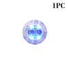 A single luminous LED coaster light featuring a blue glow and multiple light elements.