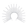 Celestial halo headband featuring gold and silver star accents radiating outwards
