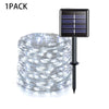 Solar-Powered Outdoor Festoon String Lights with Waterproof Garland Design