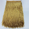 Gold beaded tassel fringe trim for curtains and DIY projects