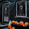 Scary Halloween Window Cover Set with Blood-Themed Design