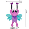 A purple and teal plush toy with butterfly wings and long ears.