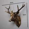 Rustic Faux Deer Head Wall Décor with Antlers