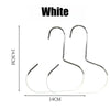 White manganese steel round hook for hats, ties, scarves, and bags