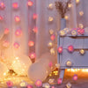 LED Rose Flower String Lights - 3M, 20 Lights, Multi-Color