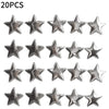Vintage Silver Star Magnets for Fridge and Photo Wall
