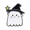 Halloween Enamel Pins Set - Cute Ghost, Black Cat, and Pumpkin Brooches for Kids