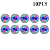 Ten luminous LED coaster lights designed for bottles and glasses.