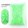 Bag of A45 light green resin rhinestones for crafting
