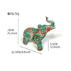 Colorful Elephant Resin Figurine for Home Decor