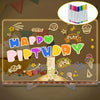Illuminated Acrylic Drawing Board with Colorful Pens