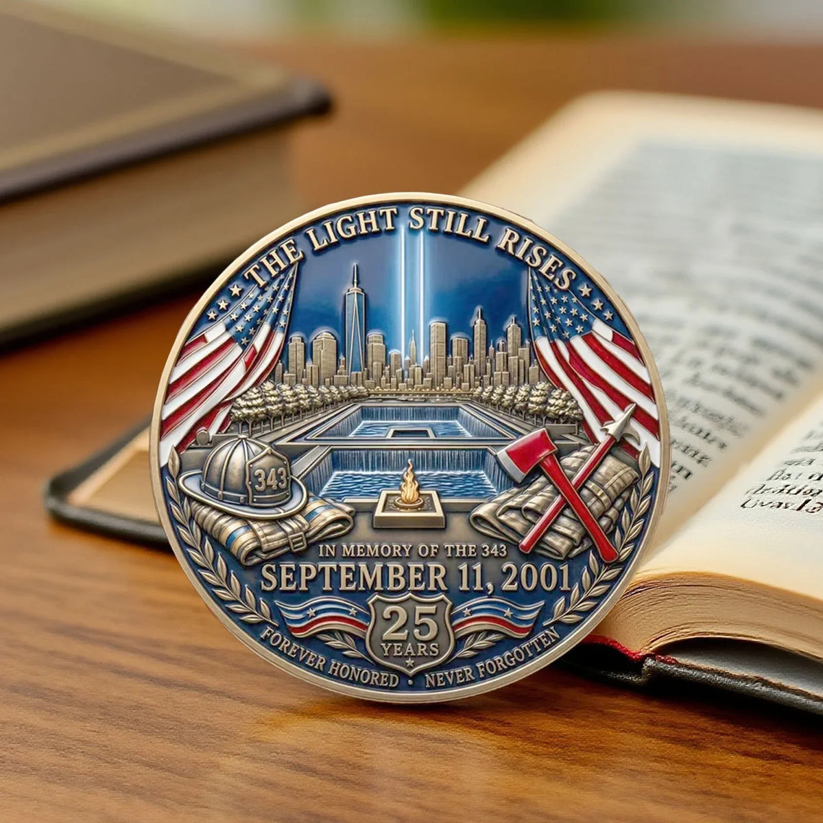 9/11 Memorial Coin – Honoring 343 Fallen Firefighters