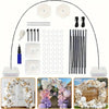 Kit pour créer une arche de ballons avec diverses formes et outils.