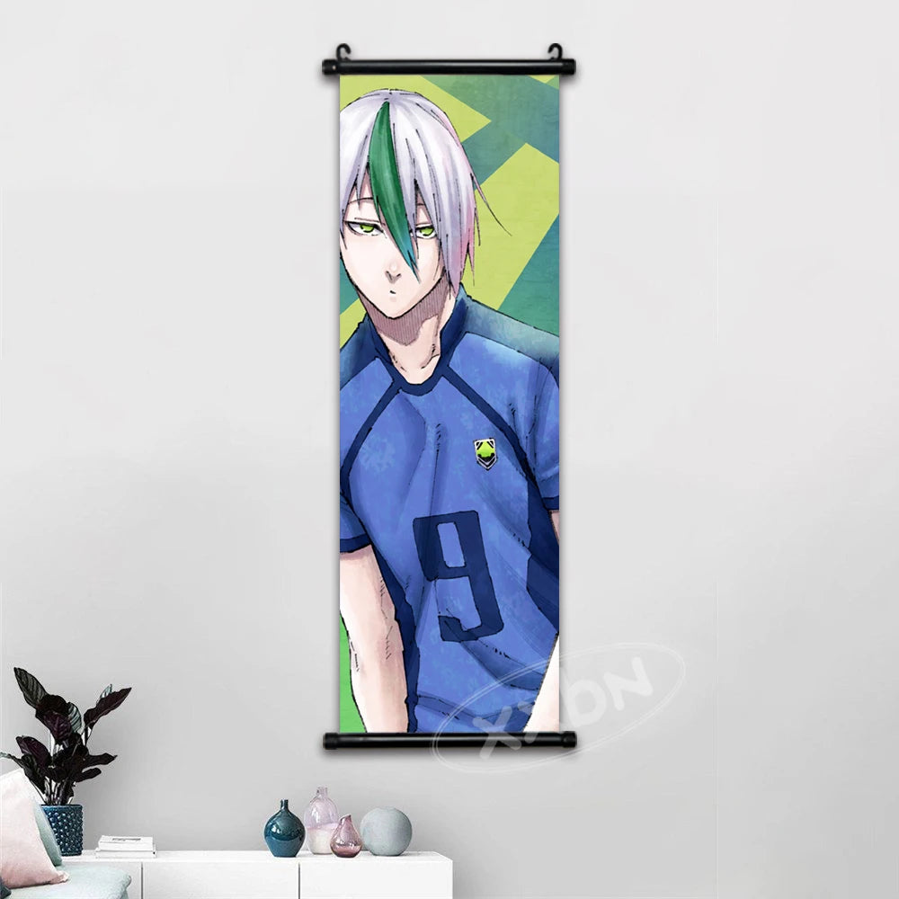 Canvas wall art poster featuring Isagi Yoichi and Chigiri Hyoma from Blue Lock anime