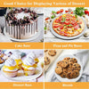 A set of dessert bases including a cake base, pizza and pie bases, dessert base, and biscuit.