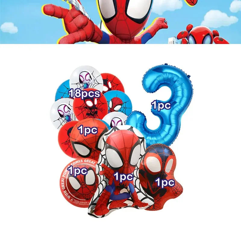 Superhero Birthday Party Tableware and Decoration Kit