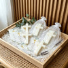 Cross-Shaped Baptism Soap Gift Set (10-Pack) with Thank-You Cards & Bags