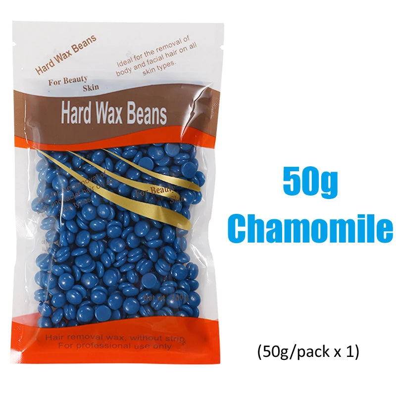 A package of 50g Chamomile Hard Wax Beans for hair removal