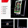A set of magnetic clear card holders demonstrating strong magnetic closure and easy installation.