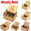 Retro Hand-Cranked Wooden Music Box