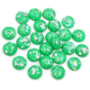 Mixed Color Resin Cabochons with Metal Foil Backing for Jewelry Making