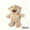 A soft, light brown West Highland Calf plush toy with a fluffy mane and nose.
