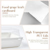 Image showing food-grade kraft cardboard and high transparent PET lids for packaging