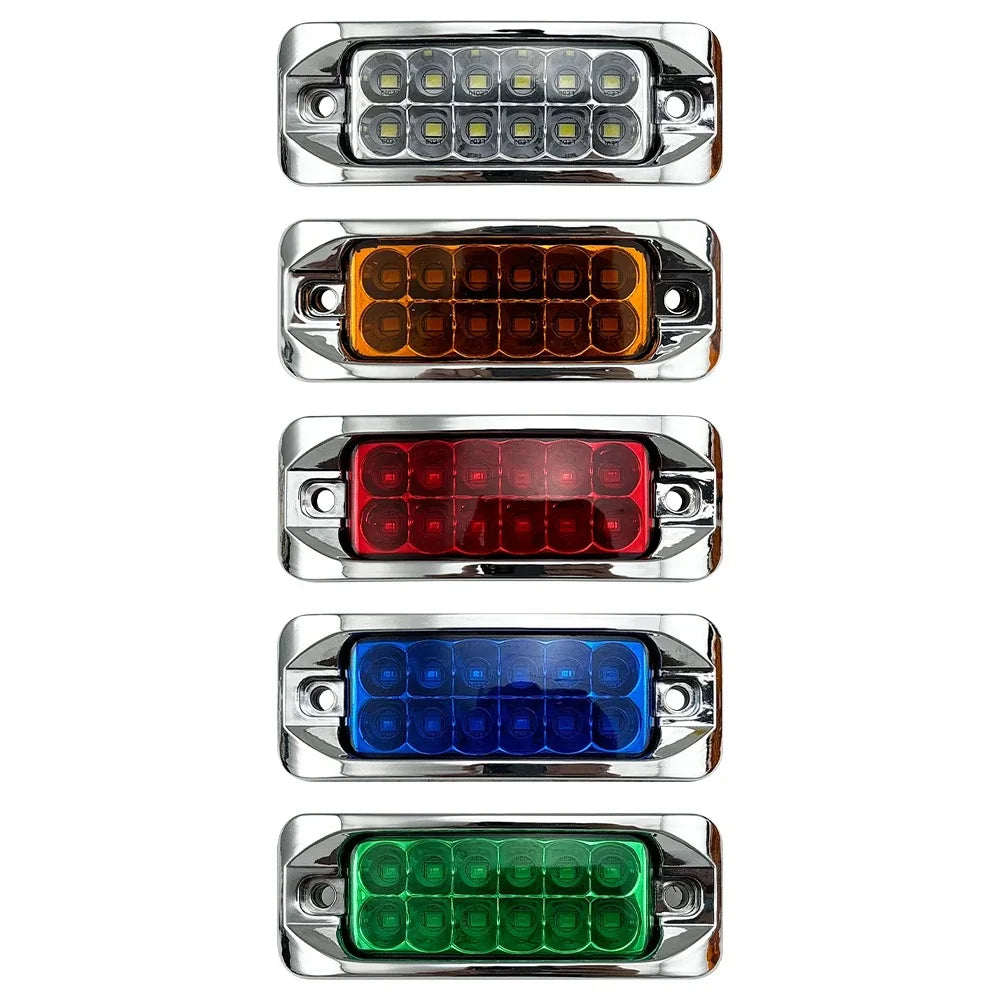 LED Side Marker Light with Three Lighting Modes for Trucks, Trailers, and Vans