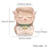 Resin Cartoon Girl Flower Planter