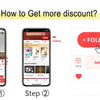 A step-by-step guide showing how to get a discount on Modern Bubble Crystal LED Wall Sconces through an online platform.