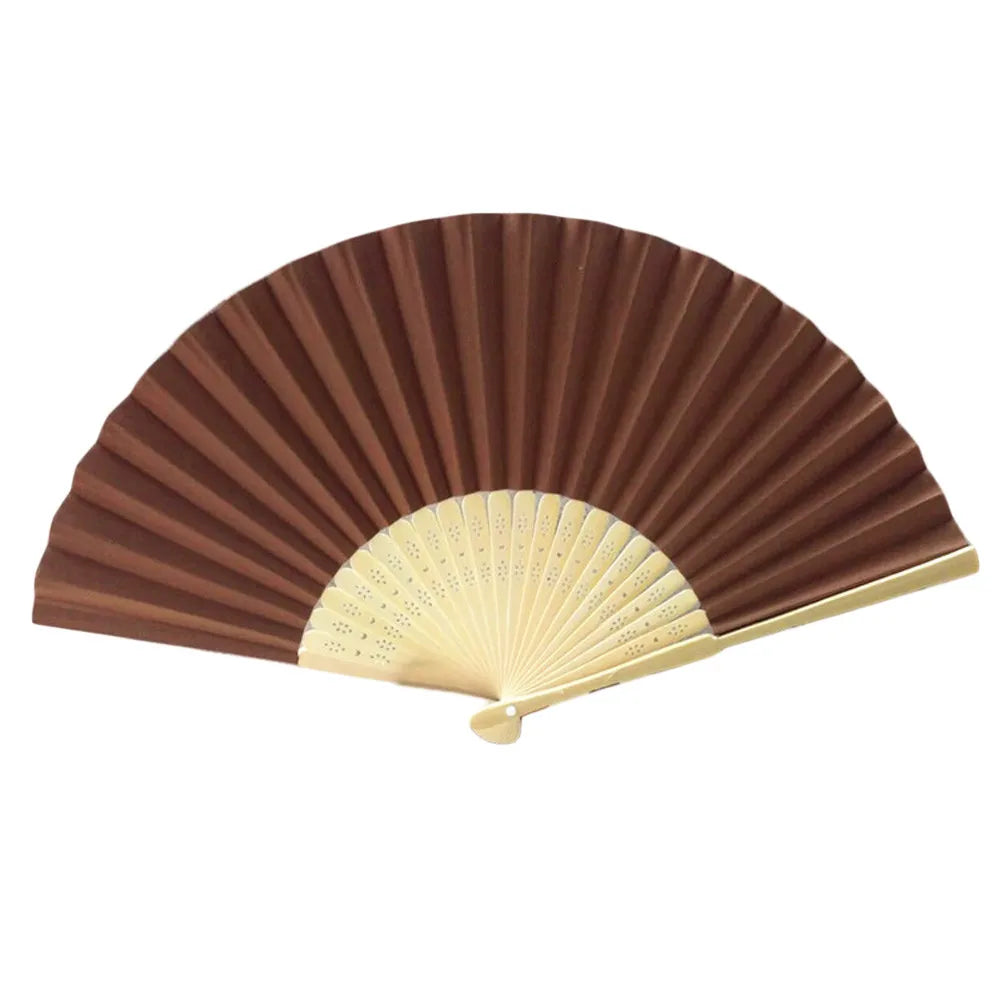 Elegant Foldable Bamboo Hand Fan for Weddings & Parties