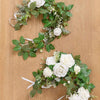 White Dahlia Artificial Flowers with Stems – 25-Piece Set for Wedding & Event Decor
