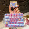 Giant Keycap Fidget Clicker Keychain Set