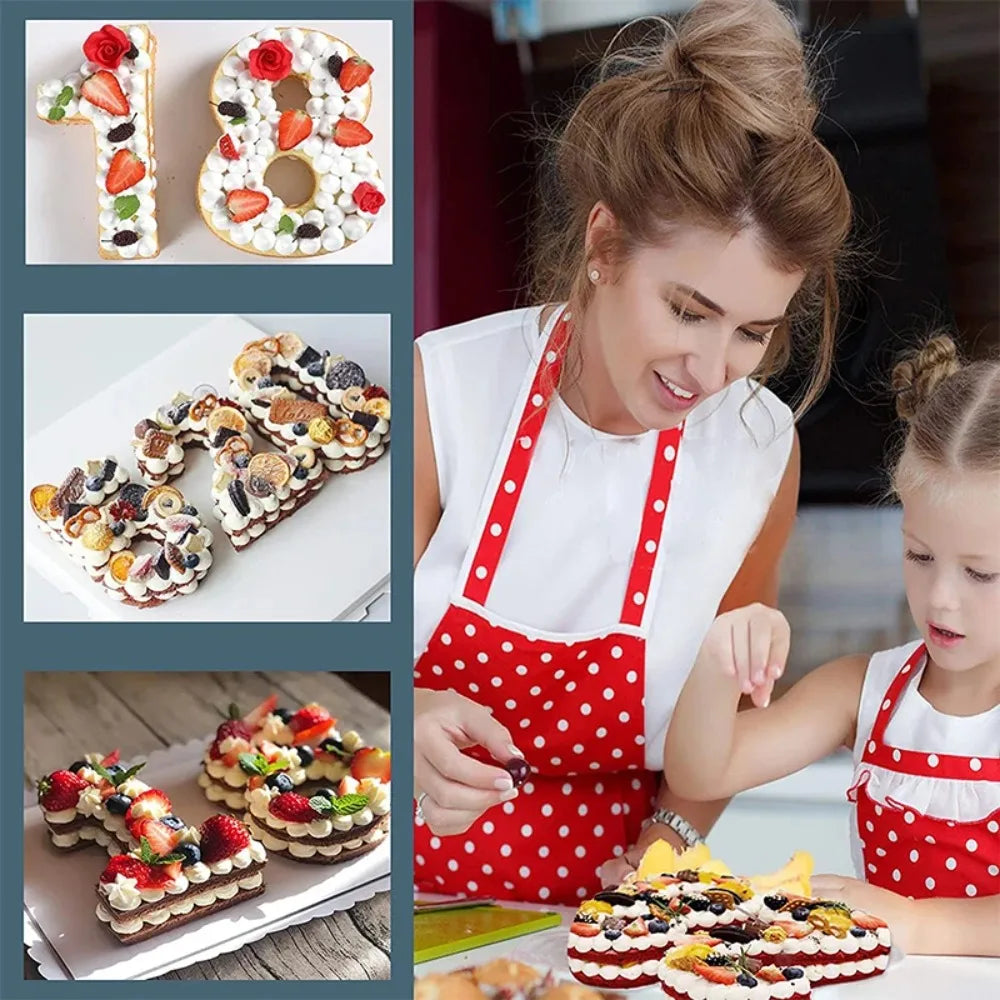 Eine Frau bereitet einen Kuchen mit essbaren Blumen und Früchten mit Silikonformen zu.