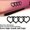 3D Heart Car Badge Sticker – ABS Plastic, Weatherproof, Self-Adhesive
