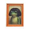 Whimsical Frog Wooden Fridge Magnets with Retro Charm