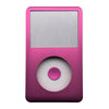 A pink iPod front faceplate with a circular replacement component visible.