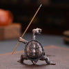 Vintage Bronze Turtle Incense Stick Holder