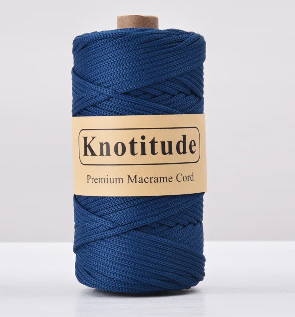 4mm Polyester Macrame Cord - 300g Spool for Knitting & DIY Crafts